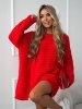 czerwony sweter oversize jak sukienka