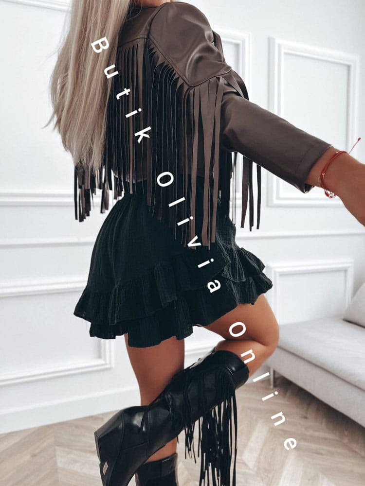 ramoneska-z-fredzlami-eco-lekki-polysk-czekoladowa