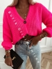 sweter-oversize-krotki-zapinany-na-guziki-neon-roz