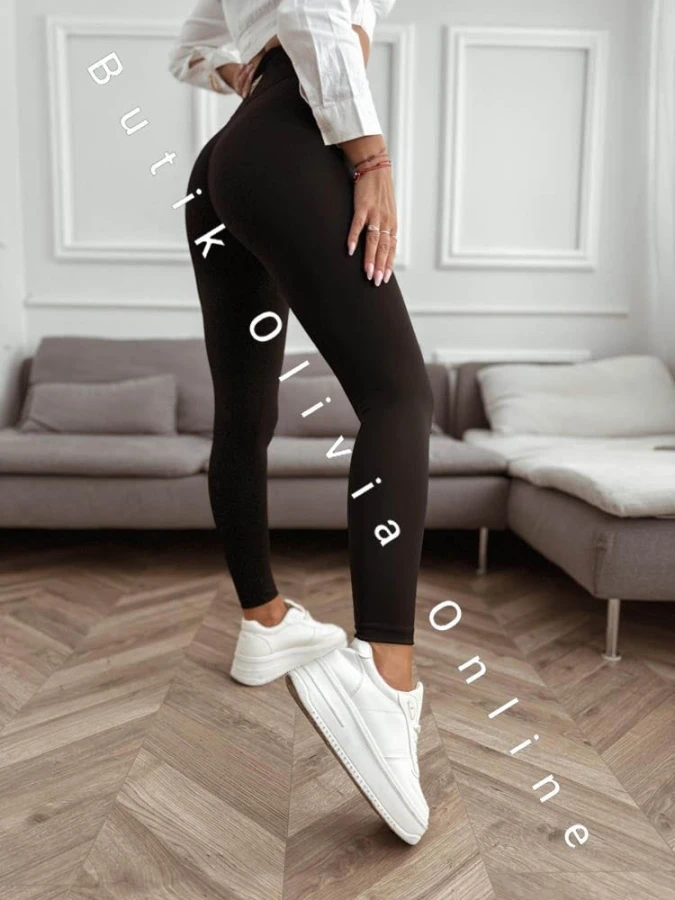 legginsy z paskiem czarne diamond