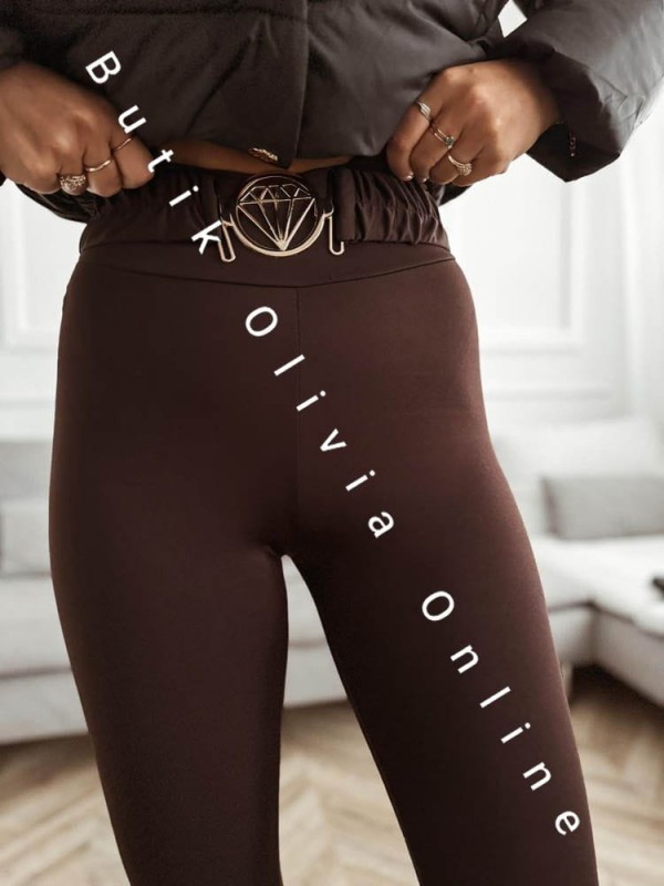 legginsy-z-paskiem-czekoladowe