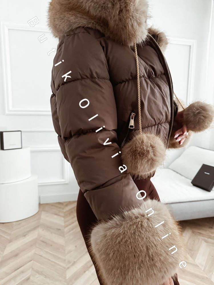 kurtka-zimowa-puchowa-czkokoladowa-krotka