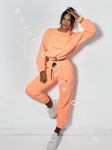 Dres bluza + spodnie KORONA - neon pomarańcz 