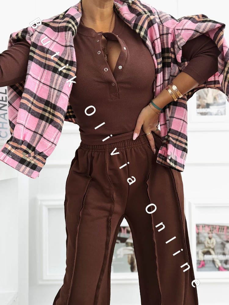 komplet-bluzka-prazkowana-szerokie-spodnie-czekoladowy