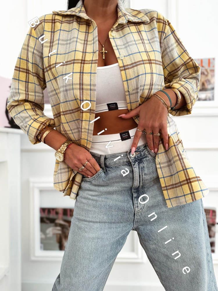 koszula-w-krate-damska-cytrynowa-spring