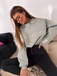 Bluza LA COCA AURA - szałwia 