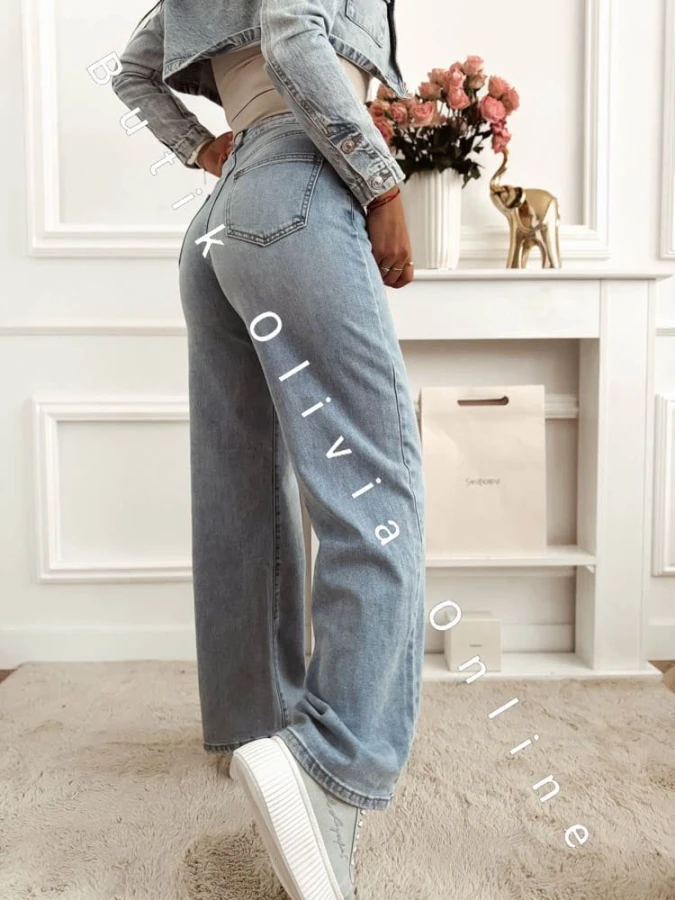 spodnie-jeans-z-szerokimi-nogawkami-traped-niebieskie