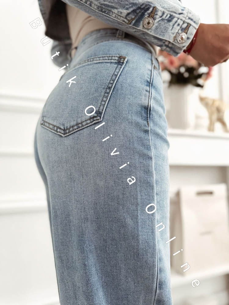 spodnie-jeans-z-szerokimi-nogawkami-traped-niebieskie