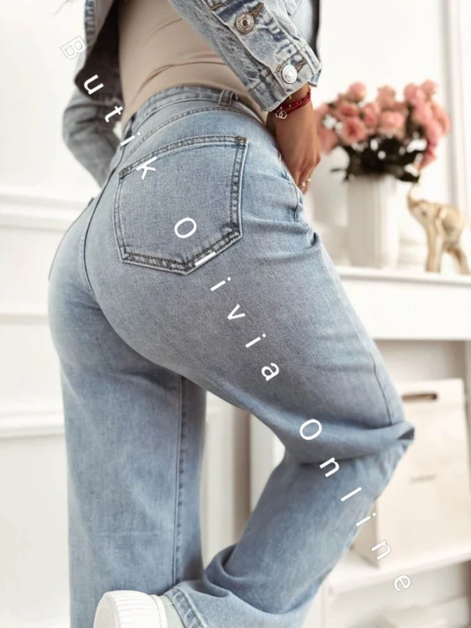 spodnie-jeans-z-szerokimi-nogawkami-traped-niebieskie
