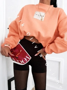 Bluza oversize BASKETA - brzoskwniowa 
