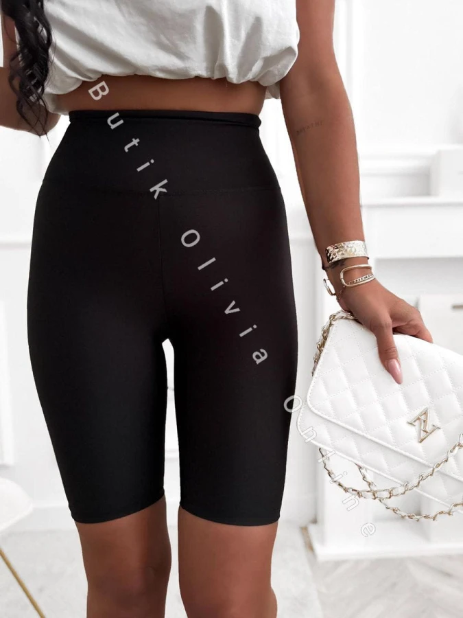 damskie legginsy kolarki czarne lycra elastyczne z wysokim stanem