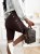 damskie legginsy kolarki lycra z wysokim stanem czekoladowe