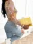 żółte transparentne body siatka w kwiaty
