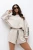komplet bluza oversize i luźne szorty beżowy
