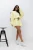 komplet bluza oversize i luźne szorty żółty