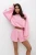 komplet dresowy bluza oversize i szorty różowy