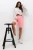 komplet dresowy szara bluza oversize i kolarki prążkowane neon róż
