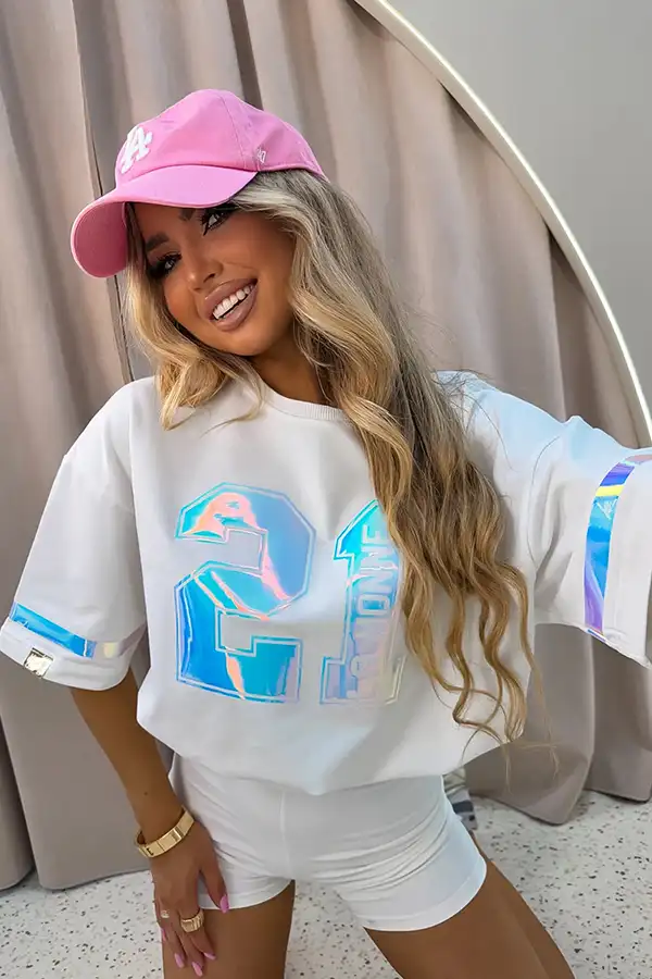 t-shirt damski śmietankowy na lato