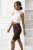 damskie legginsy kolarki lycra z wysokim stanem czekoladowe