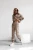 komplet 3-częściowy beżowy bluza oversize top spodnie