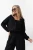 czarny sztruksowy dres rozpinana bluza i spodnie