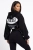 bluza oversize na zamek z kapturem czarna