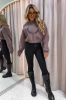 bluza bez kaptura ocieplana mokka la monne